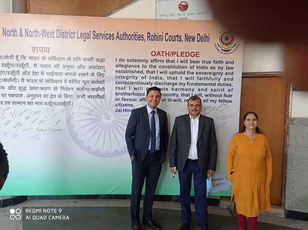 Celebration of Constitution day on 26.11.2020. Sh Abhishek Kumar Ld. Secretary DLSA North-West District