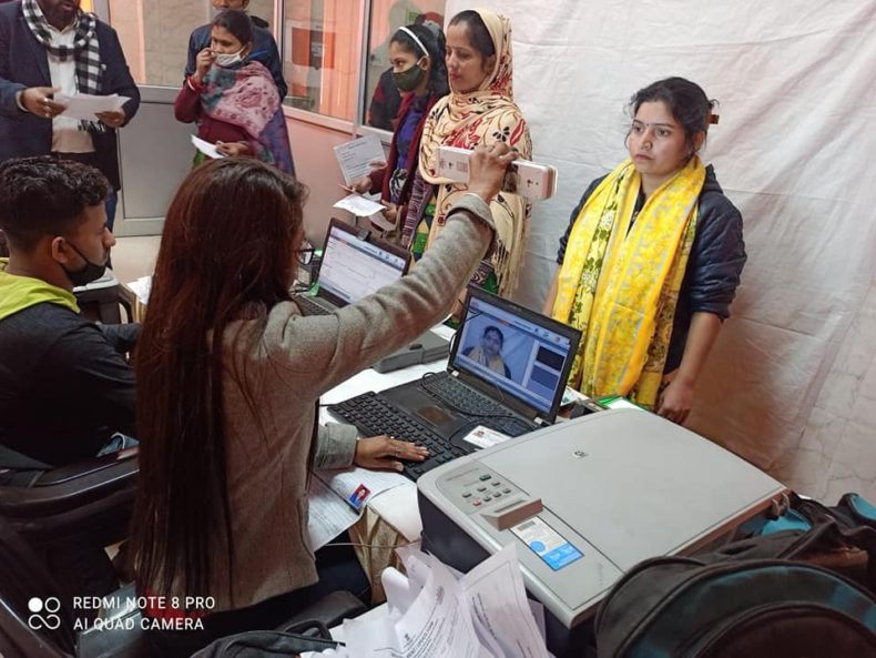 On 03.01.2021 “Aadhar card camp cum legal awareness programme” was organized  by DLSA, North-West District