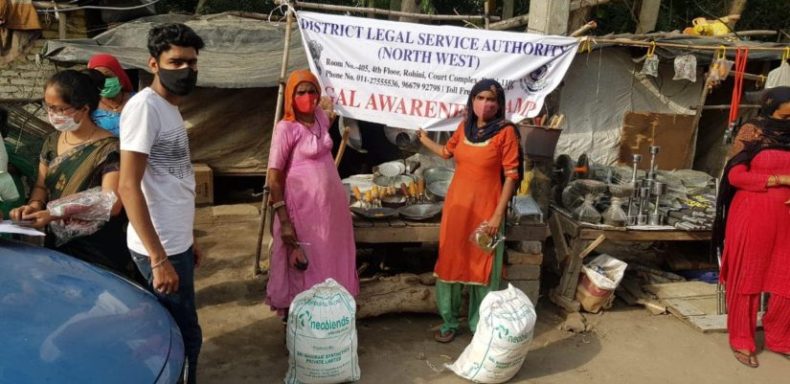 On 15.06.2021, North-West Legal Services Authority organised  “Legal awareness and dry ration distribution program”*