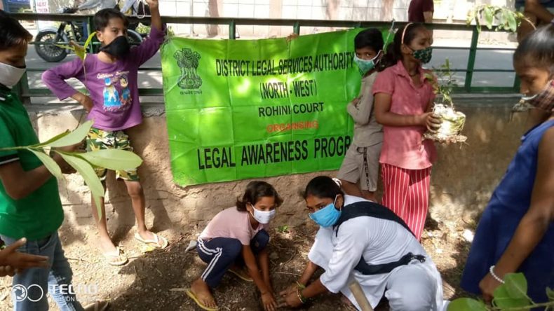 World Environment Day* is observed on 5th June annually to spread awareness about the conservation and preservation of environment. To celebrate the occasion, *DLSA North-West* orgainsed *”Legal awareness cum Plantation drive”* through PLVs