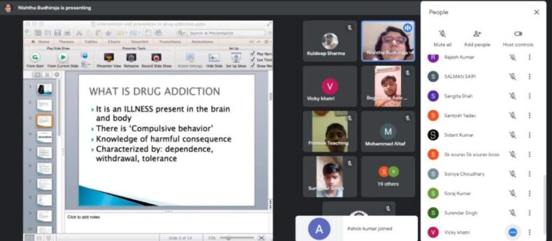 North West District Legal Services Authority (under the aegis of NALSA & DSLSA)  oraganized a webinar on the topic “Intervention and Prevention in Drug Addiction”