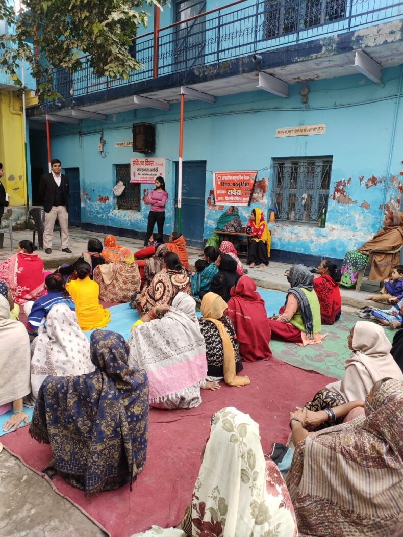 On 26.11.2021 the Celebration of Constitution day at Mahila Panchayat, Prem Nagar.