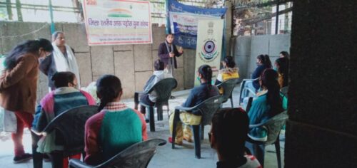 On 28.01.2022, North-West District Legal Services Authority  (under the aegis of NALSA & DSLSA) organised a Legal Awareness program for the residents of  B-1, Basti Vikas Kendra, on the topic  “Free Legal Aid Services, Child Marriage Act & Social Welfare Schemes for Senior Citizen.”