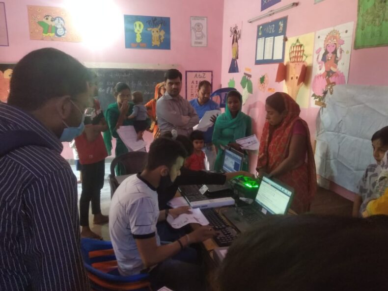 On 07.04.2022, on the occasion of the World Health Day a FREE LEGAL SERVICES HELP DESK, FREE HEALTH CHECKUP CAMP AND AADHAR CARD CAMP was set up at  Budh Vihar Phase-2.