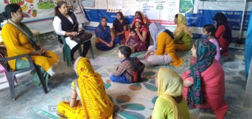 On 25.04.2022, a free legal services help desk as well as a legal awareness programme on the topic “Protection for women from Domestic Violence” was organized  at SSK ,D-47 begum vihar begam pur