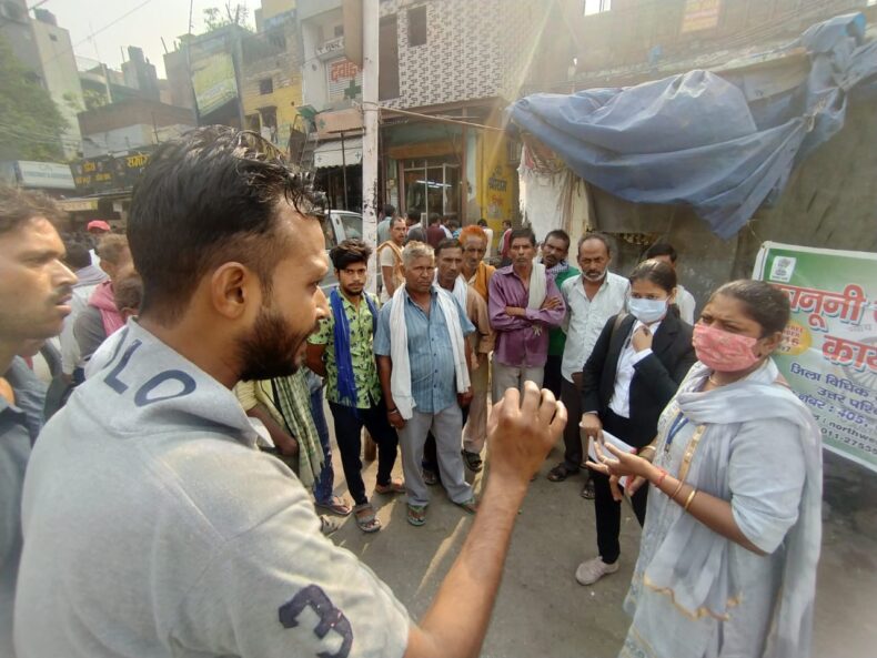 In observance of ‘No Tobacco Day’ , on 26.05.2022, a Legal Awareness Program for labourers on the topic “Labour Rights and Sensitizaiton program on No Tobacco Day”