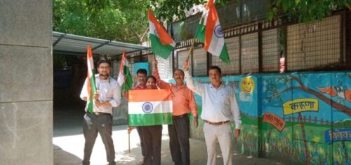 In observance of 75th Independence day North West District Legal Services Authority (under the aegis of DSLSA and NALSA) conducted a social media campaign “SELFIE WITH TIRANGA”
