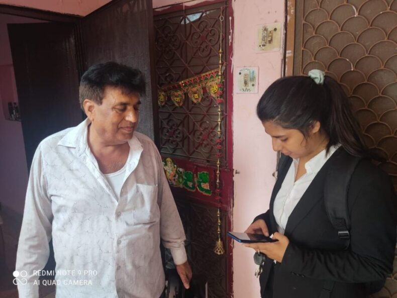 Door to Door campaign was conducted on  9th and 10th September 2022, under the project called KANOONI JAGRUKTA ABHIYAN, in which law interns associated with DLSA (North West)