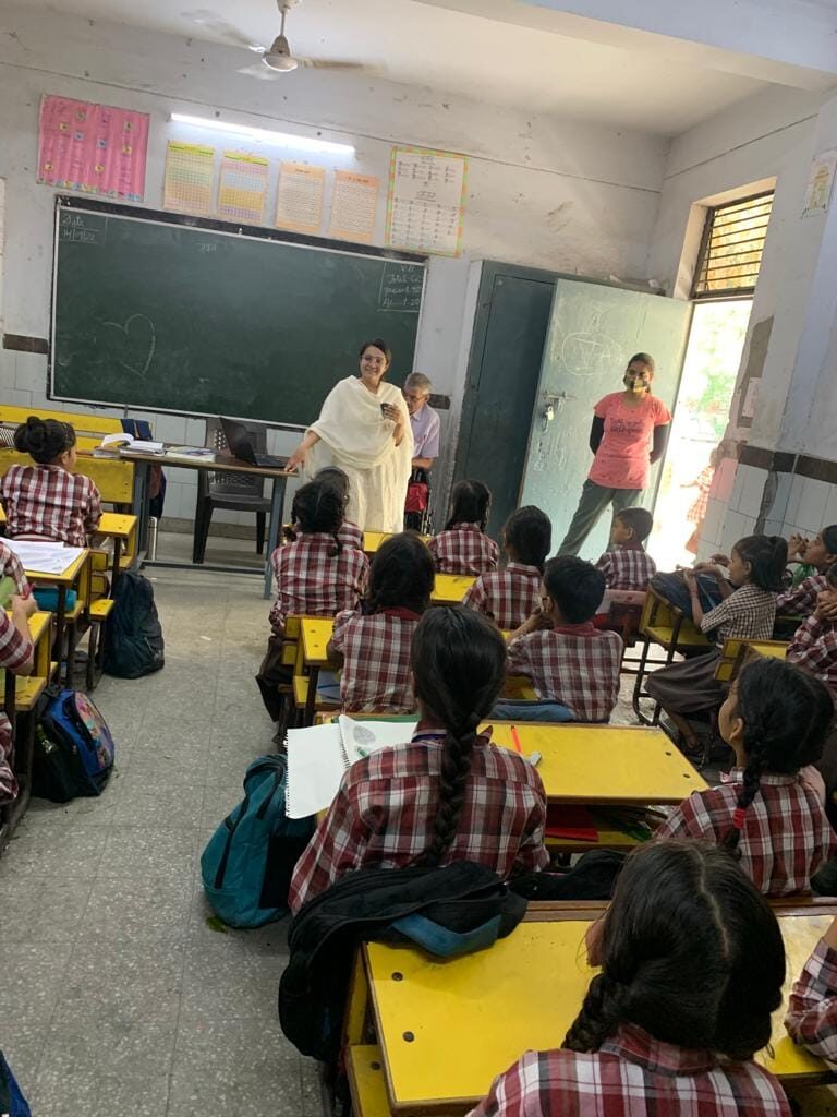 On 14.09.2022 an awareness/sensatization program was conducted for the children of MCD school, P-4, Sultanpuri, Delhi on the topic “Good Touch and Bad Touch”