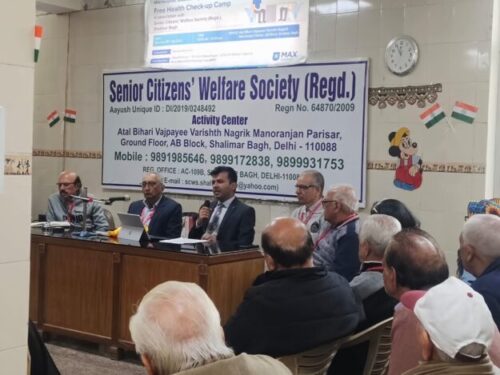 On 17.12.2022 North West District Legal Services Authority (under aegis of NALSA and DSLSA) conducted an awareness program for Sr. Citizens in association with Helpage India NGO at Shalimar Bagh, Delhi