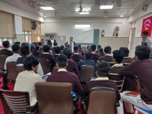 On 28.01.2023 North West District Legal Services (under the aegis of DSLSA and NALSA) conducted a sensitization cum awareness program  for the students of Sarvodaya Vidyalaya Kailash Enclave Delhi