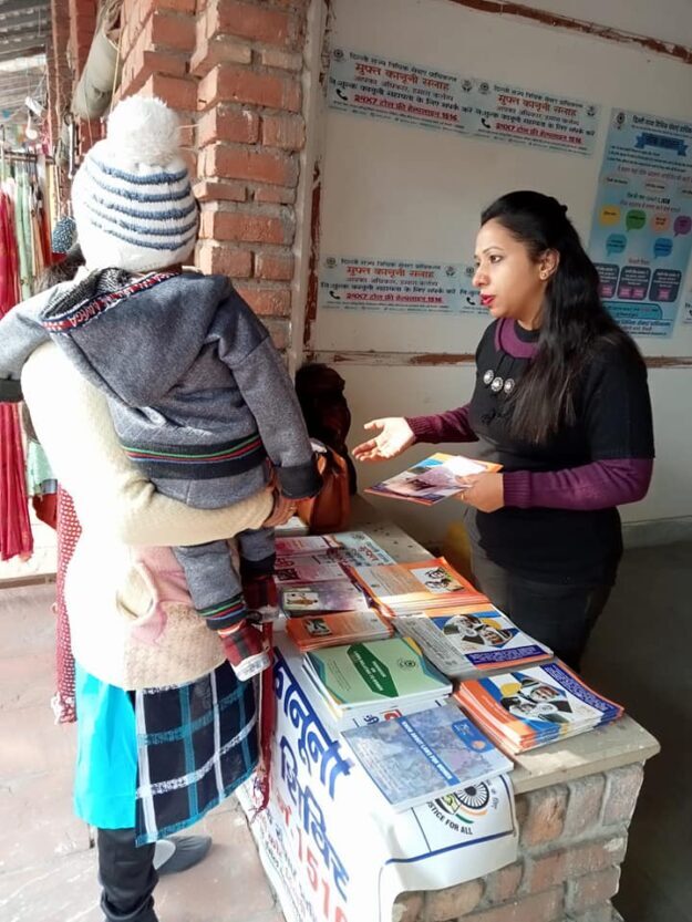 on the occasion of Christmas, North West District Legal services authority (under the aegis Of NALSA and DSLSA) Setup a help desk at Delhi Haat, Pitampura