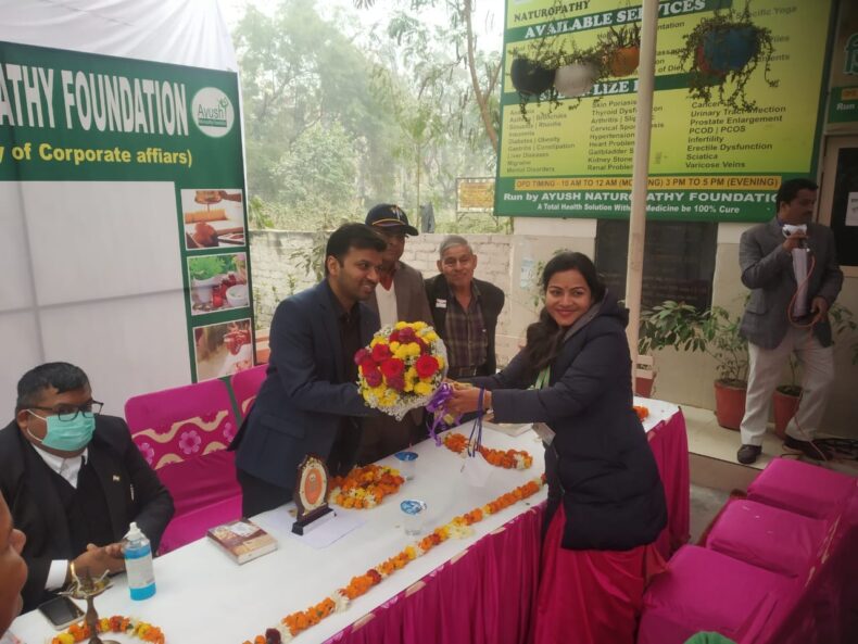 on 26.12.2022 a free legal services and health checkup camp was conducted at Sector-16, Rohini in association with AYUSH NATUROPATHY FOUNDATION