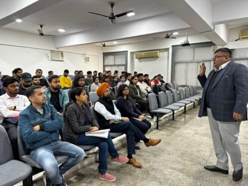 On 06.02.2023 North West District Legal Services Authority conducted an awareness cum sesetization program for the students of Jagannath Institute of Management Studies, Sector-5,