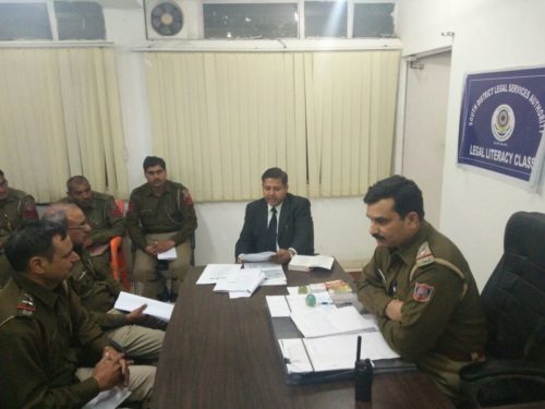 LEGAL LITERACY CLASSES ORGANISED BY DLSA, (SOUTH) AT POLICE STATION: AMBEDKAR NAGAR FOR POLICE OFFICIALS POSTED IN THE SOUTH DISTRICT ON 20.12.2016