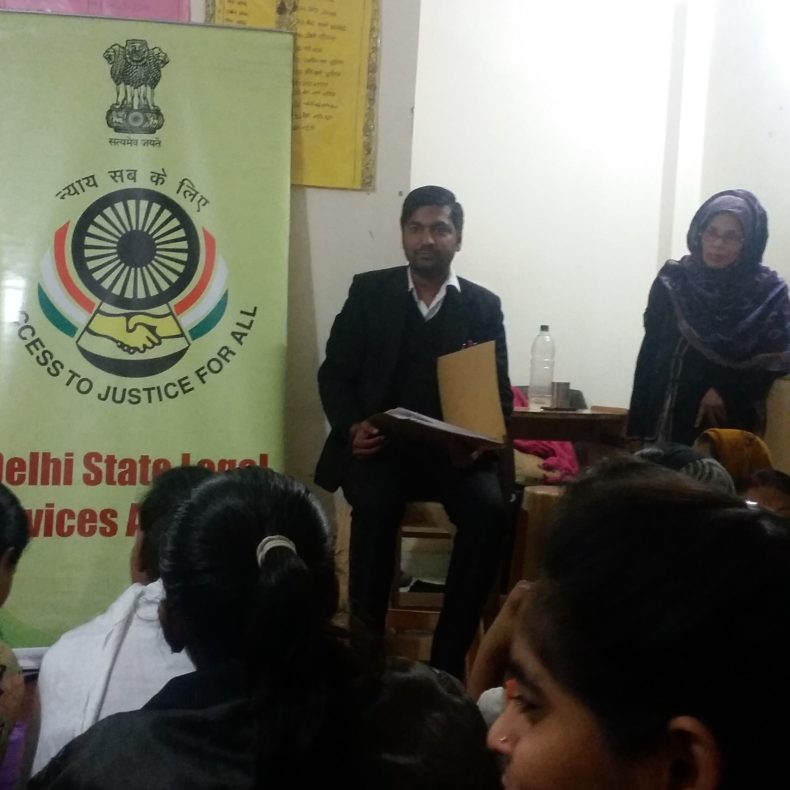 LEGAL AWARENESS PROGRAMME ON 24.12.2016 AT SAKAAR OUTREACH, BADARPUR, NEW DELHI.