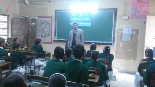 LEGAL LITERACY CLASSES CONDUCTED AT GOVT. CO-ED.SEC SCHOOL, MAIDAN GARHI (1923083) ON 22.11.2016