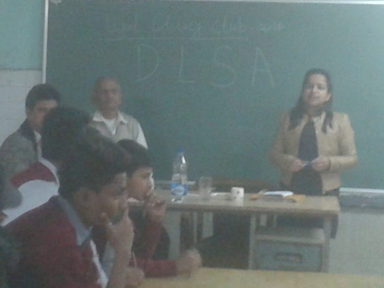 LEGAL LITERACY CLASSES CONDUCTED AT GBSSS, J-BLOCK, SAKET (1923074) ON 21.12.2016