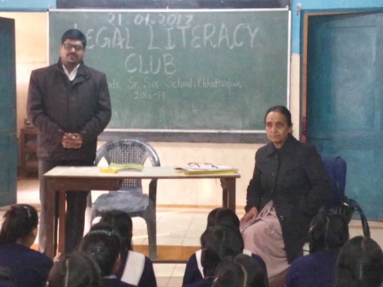 LEGAL LITERACY CLASSES CONDUCTED AT GGSSS, CHATTERPUR,  (ID-1923048) ON 21.01.2017