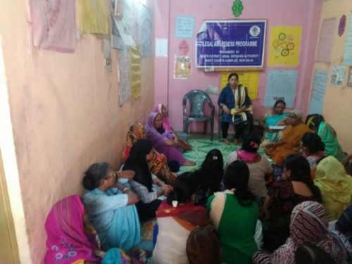 LEGAL AWARENESS PROGRAMME AT COMMUNITY LEVEL IN THE AREA OF DAKSHIN PURI ON 26.05.2017