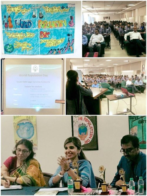 DLSA (SOUTH) CONVENED DEBATE COMPETITION ON WORLD POPULATION DAY ON 11.07.2017 AT CSKM SCHOOL