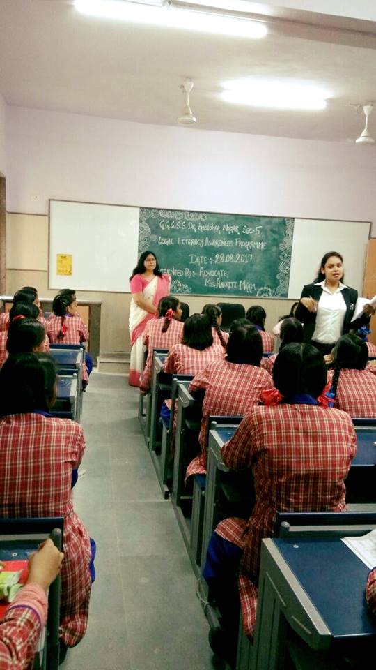 LEGAL LITERACY CLASS AT GGSSS, SEC-V, DR. AMBEDKAR NAGAR, (1923047) ON 28.08.2017