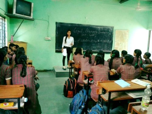 LEGAL LITERACY CLASS AT HRSKV, KHANPUR, NEW DELHI ON 12.10.2017