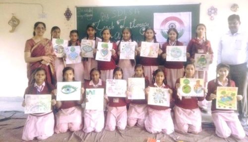 AS PER MONTHLY PLAN ACTION AND CAMPAIGN “CONNECTING TO SERVE” DLSA (SOUTH) CONVENED POSTER MAKING COMPETITION AT GGSS, TIGRI ON 13.11.2017