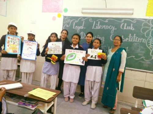 AS PER MONTHLY PLAN ACTION AND CAMPAIGN “CONNECTING TO SERVE” DLSA (SOUTH) CONVENED POSTER MAKING COMPETITION AT GGSS LADO SARAI, (ID-1923051) ON 15.11.2017