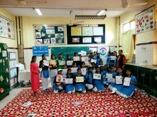 AS PER MONTHLY PLAN ACTION AND CAMPAIGN “CONNECTING TO SERVE” DLSA (SOUTH) CONVENED POSTER MAKING COMPETITION AT GGSSS, NO.1, DR. AMBEDKAR NAGAR, (ID-1923044, NEW DELHI ON 18.11.2017