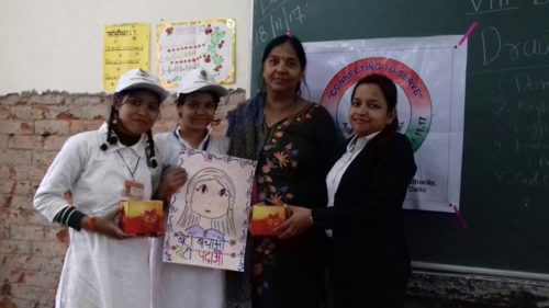 AS PER MONTHLY PLAN ACTION AND CAMPAIGN “CONNECTING TO SERVE” DLSA (SOUTH) CONVENED POSTER MAKING COMPETITION AT RRRMR SKV HAUZRANI, 1923041, NEW DELHI ON 18.11.2017