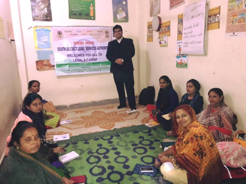 LEGAL AWARENESS PROGRAMME AT COMMUNITY LEVEL IN THE AREA OF MADANPUR KHADAR JJ COLONY (NEAR JALEBI CHOWK), NEW DELHI ON 09.12.2017