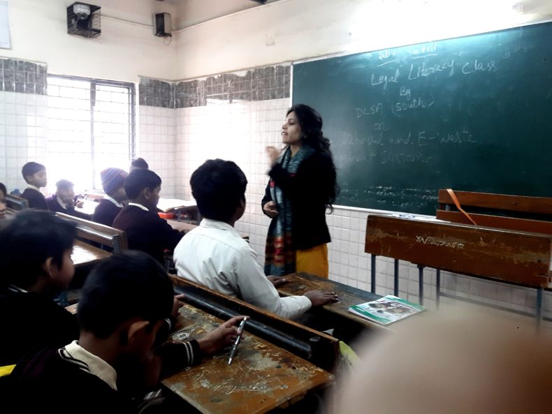 LEGAL LITERACY CLASS AT YOGI SBV SEC-IV DR. AMBEDKAR NAGAR (ID-1923005) ON 12.02.2018