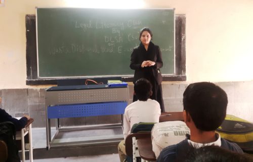 LEGAL LITERACY CLASS AT GBSSS CHIRAG DELHI (ID-1923012) ON 16.02.2018