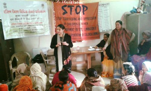 LEGAL AWARENESS PROGRAMME AT COMMUNITY LEVEL IN THE AREA OF JJ CAMP TIGRI, NEW DELHI ON 25.01.2018