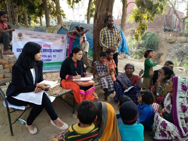 DLSA (SOUTH) ORGANISED LEGAL AWARENESS PROGRAMME IN THE AREA OF PUSHP VIHAR, SEC-3, SAKET, NEW DELHI ON 24.02.2018