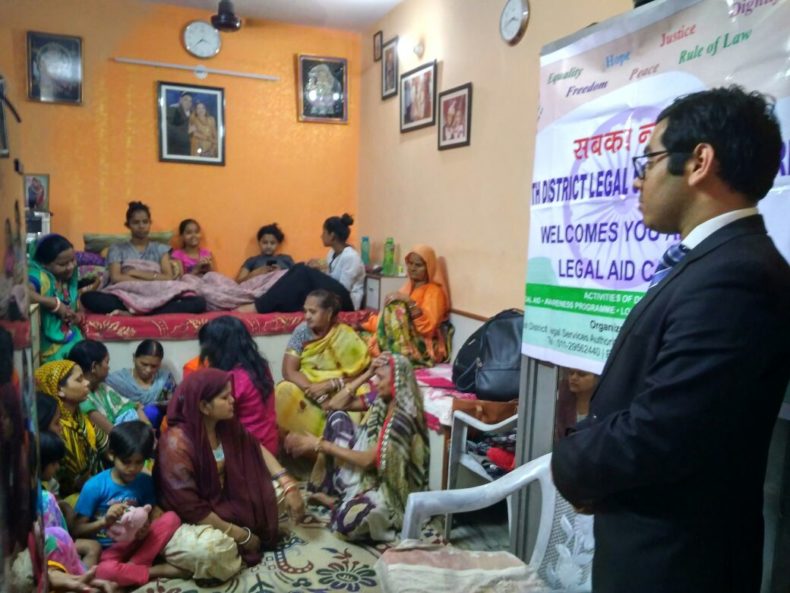 DLSA (SOUTH) ORGANISED LEGAL AWARENESS PROGRAMME IN THE AREA OF AMBEDKAR NAGAR, NEW DELHI ON 06.04.2018