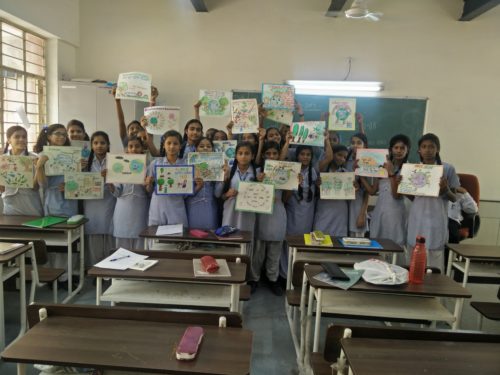 DLSA (SOUTH) CONVENED POSTER MAKING COMPETITION AT GGSS LADO SARAI, (ID-1923051) ON THE OBSERVANCE OF WORLD EARTH DAY ON 16.04.2018
