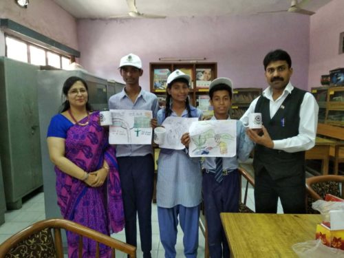 DLSA (SOUTH) CONVENED POSTER MAKING COMPETITION AT SV (CO-ED) SHAHPUR JAT (ID-1925333) ON THE OBSERVANCE OF WORLD EARTH DAY ON 18.04.2018