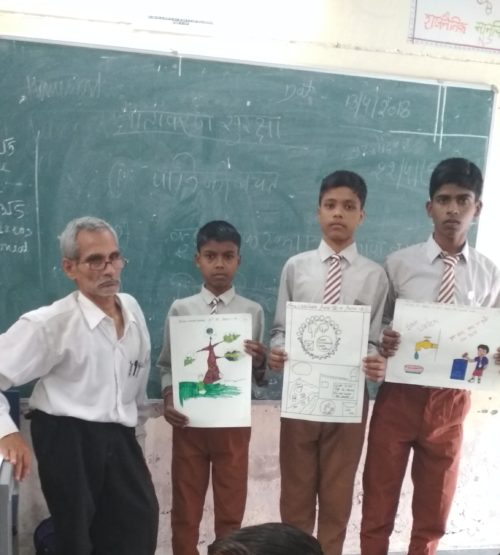 DLSA (SOUTH) CONVENED POSTER MAKING COMPETITION AT GBSSS MALVIYA NAGAR (ID-1923010) ON THE OBSERVANCE OF WORLD EARTH DAY ON 12.04.2018