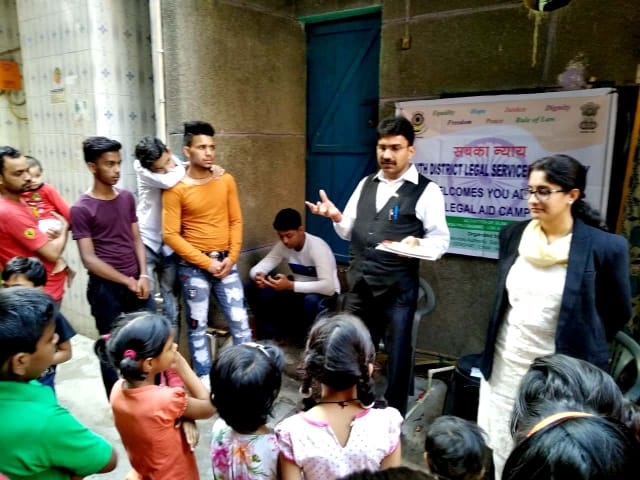 DLSA (SOUTH) ORGANISED LEGAL AWARENESS PROGRAMME IN THE AREA OF DAKSHINPURI, NEW DELHI ON 12.04.2018