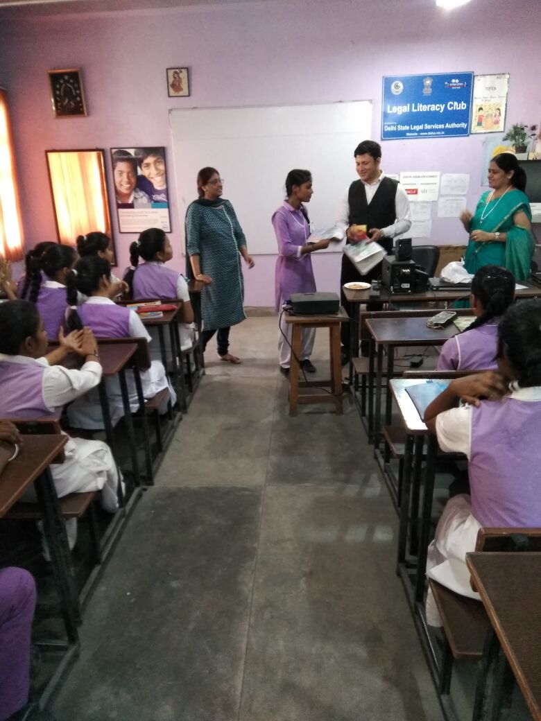 DLSA (SOUTH) CONVENED POSTER MAKING COMPETITION AT SKV (GARGI) GREEN PARK EXTN. (ID-1925032) ON THE OBSERVANCE OF WORLD EARTH DAY ON 14.04.2018