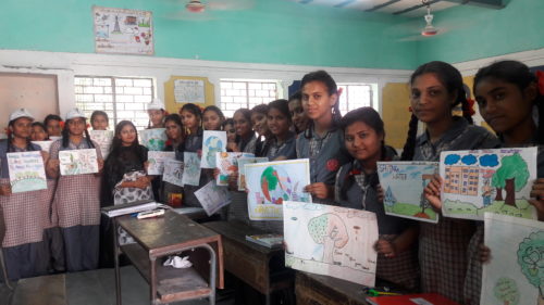 DLSA (SOUTH) CONVENED POSTER MAKING COMPETITION AT GGSSS NO. 02, SEC-V, DR. ON THE OBSERVANCE OF WORLD EARTH DAY ON 19.04.2018