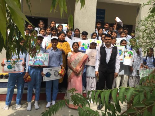 DLSA (SOUTH) CONVENED POSTER MAKING COMPETITION AT G (CO-ED) SS, NEB SARAI, (ID-1923031) ON THE OBSERVANCE OF WORLD EARTH DAY ON 20.04.2018