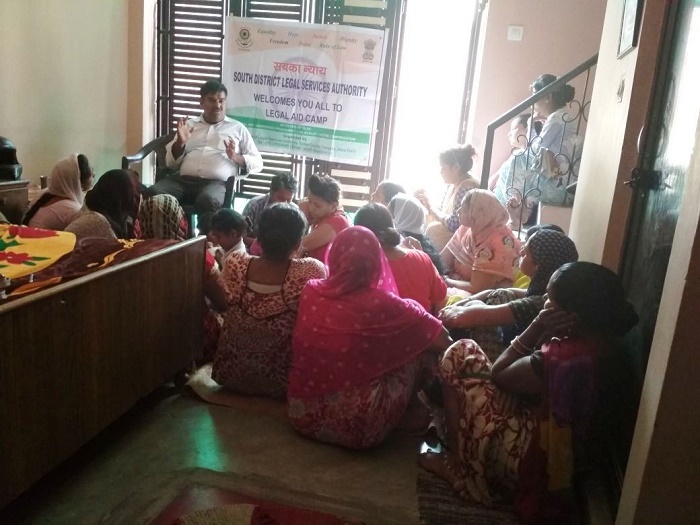 DLSA (SOUTH) ORGANISED LEGAL AWARENESS PROGRAMME IN THE AREA OF SANGAM VIHAR,  NEW DELHI ON 13.05.2018