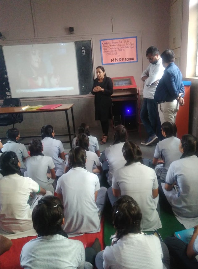 SENSITIZATION PROGRAMME ON SEXUAL VIOLENCE HELD ON 20.07.2018 AT MODERN NEW DELHI PUBLIC SCHOOL, SANGAM VIHAR, NEW DELHI-110080