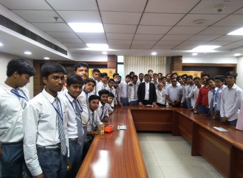 VISIT OF STUDENTS FROM GOVT. BOYS SENIOR SECONDARY SCHOOL, KHANPUR, NEW DELHI TO SAKET COURTS COMPLEX ON 12.07.2018