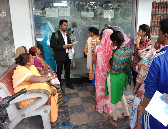 DLSA (SOUTH) CONVENED DOOR TO DOOR CAMPAIGN IN THE AREA OF DAKSHINPURI, NEW DELHI ON 15.11.2018