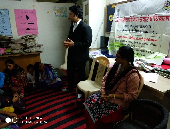 DLSA (SOUTH) ORGANISED LEGAL AWARENESS PROGAMME IN THE AREA OF MALVIYA NAGAR, NEW DELHI ON 30.11.2018