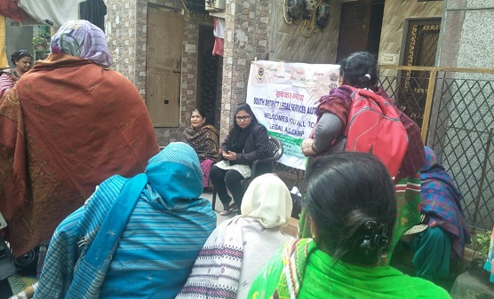 DLSA (SOUTH) ORGANISED LEGAL AWARENESS PROGAMME IN THE AREA OF DAKSHINPURI, NEW DELHI ON 22.12.2018